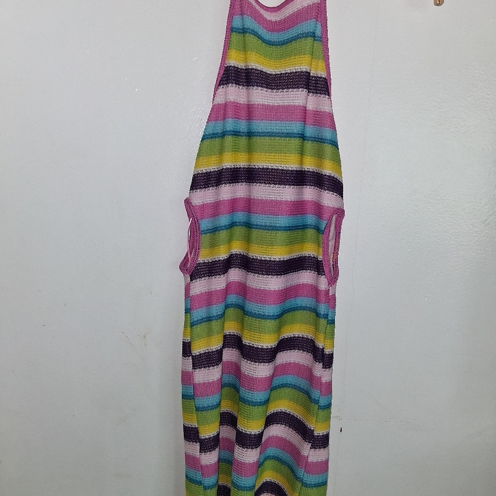 Bershka Colorful Striped Mini Dress